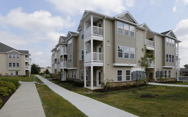 a long shot of a building